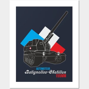 Automoteur Batignolles-Chatillon 155mm Posters and Art